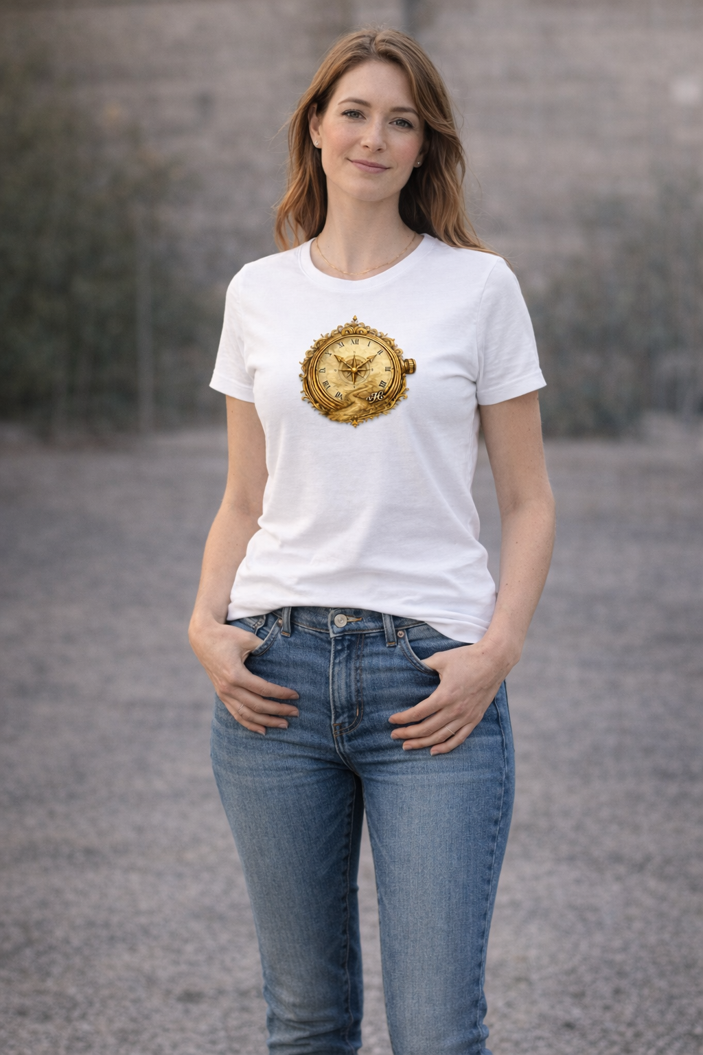 T-Shirt Damen Rundhals