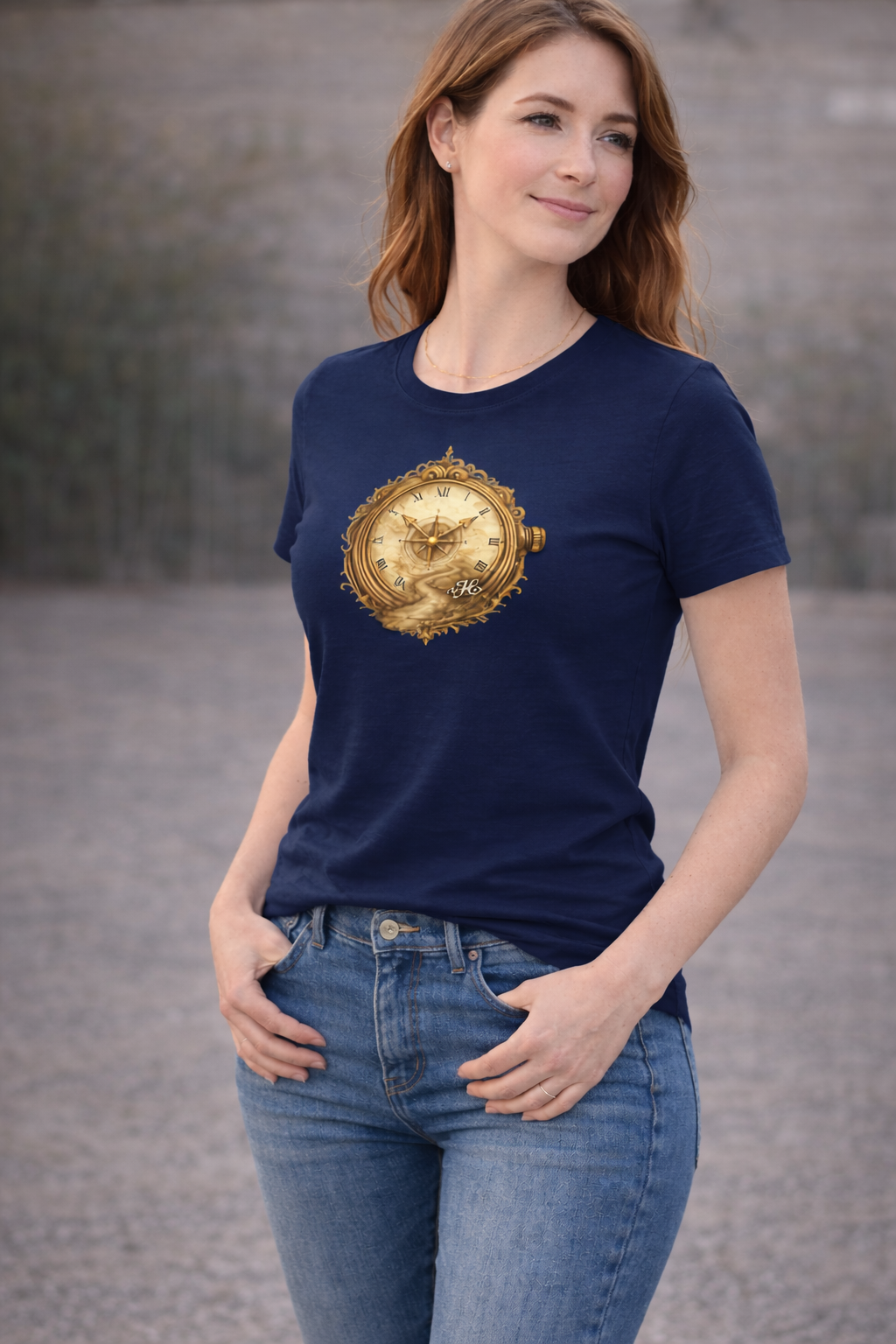 T-Shirt Damen Rundhals